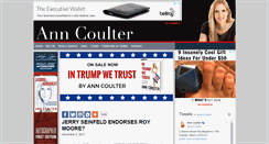 Desktop Screenshot of anncoulter.com